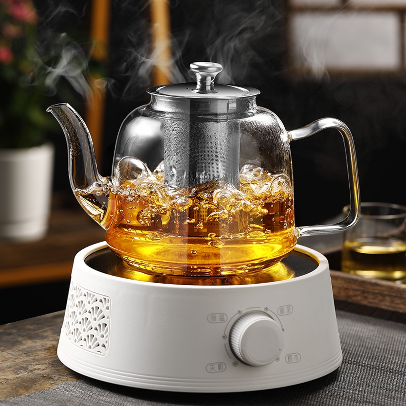 家用下上水全自动茶壶高端套装电陶炉耐高温大容量过滤玻璃煮茶器