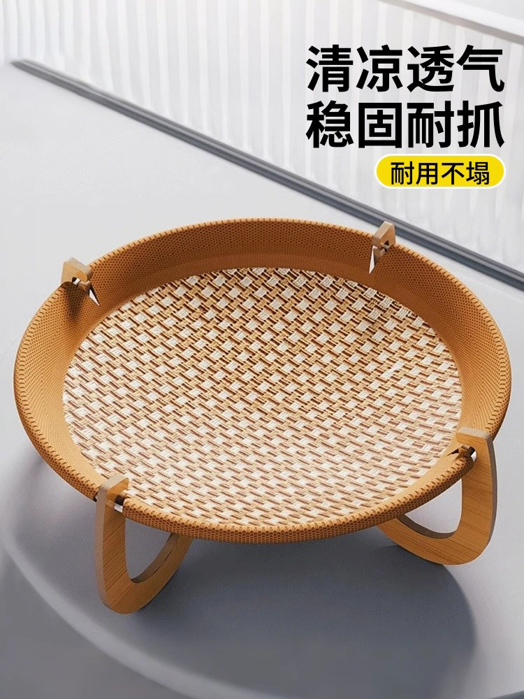 采购产品一年四季的藤猫窝，夏天挂篮子，宠物床，猫安全窝，小猫