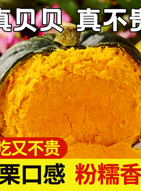 贝贝南瓜正宗山东新鲜5斤板栗味小南瓜栗面日本老瓜婴儿孕妇粉糯