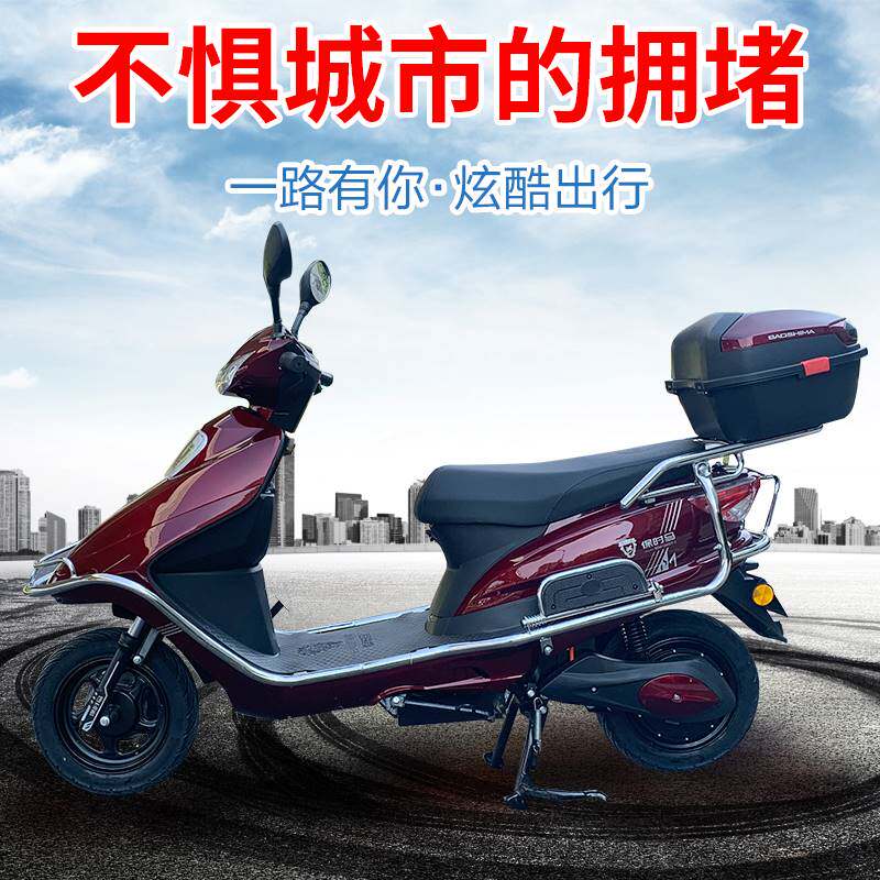 新款脚刹电动车电瓶车60v72v高速山区大功率长跑爬坡王电动摩托车