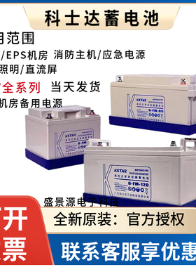 科士达6-FM-38 12V65AH12V24AH12V100AH EPS UPS免维护铅酸电池