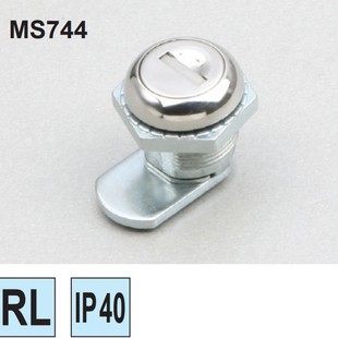 工业柜门锁圆柱锁回转直角锁电气柜门锁MS744