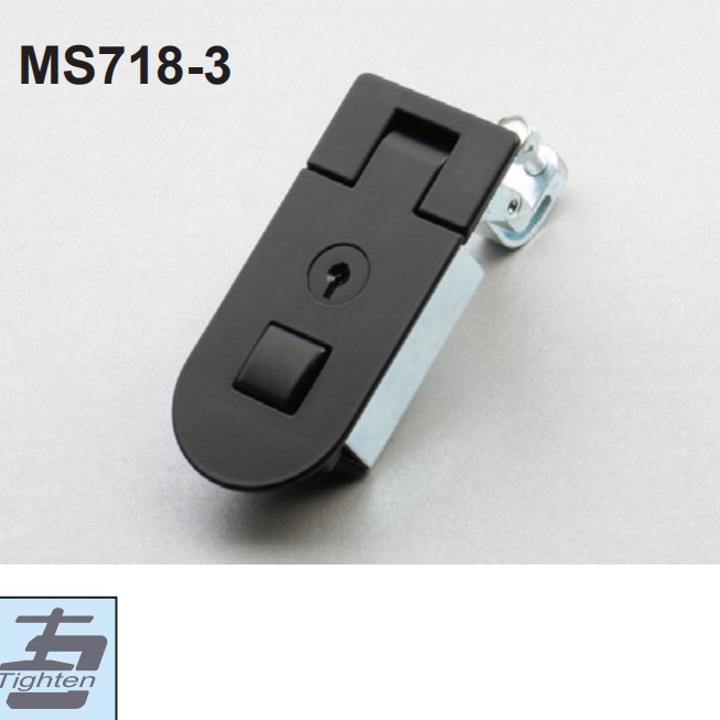 工业电气柜门锁平面锁杠杆锁压缩