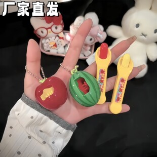 【超解压~】布丁喂食玩具套装组合儿童过家家仿真迷你樱桃小西瓜