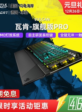 乌龟海岸 冰豹VULCAN瓦肯旗舰PRO游戏电竞机械键盘有线104键84键