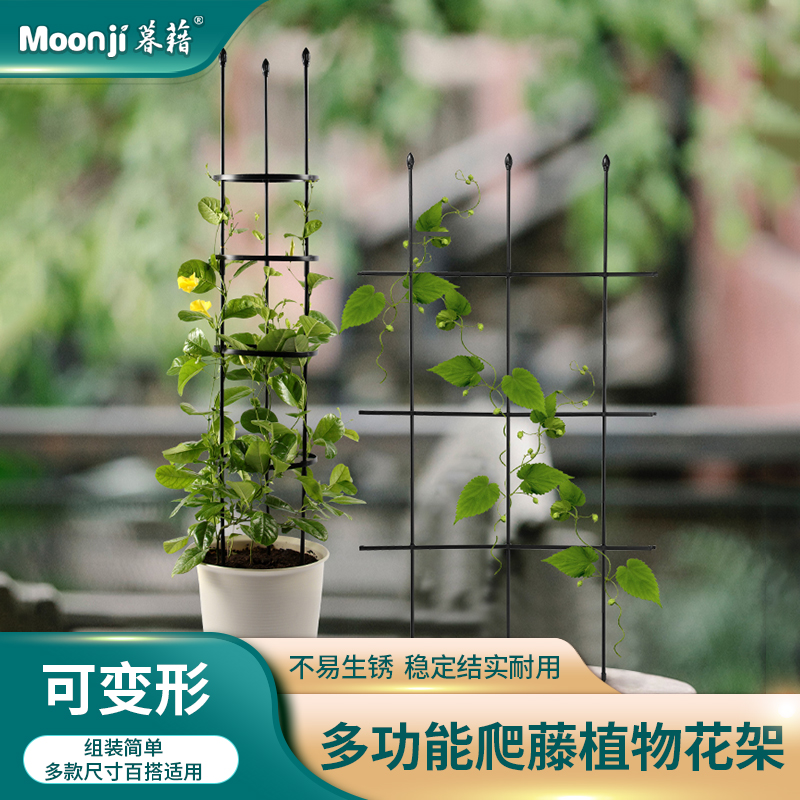 自在型爬藤架花盆阳台铁线莲植物攀爬架花支架可拼接变形园艺花架
