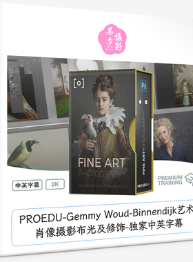 PROEDU-Gemmy Woud-Binnendijk艺术肖像摄影布光及修饰-中英字幕