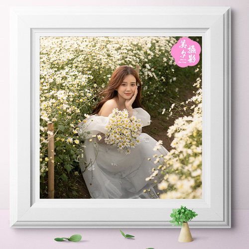 SONY ILCE-7RM3拍摄户外雏菊花海美女人像RAW原图PS后期练习素材