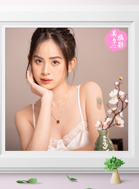 NIKON D810拍摄室内棚拍美女人像RAW原图PS后期修图调色练习素材