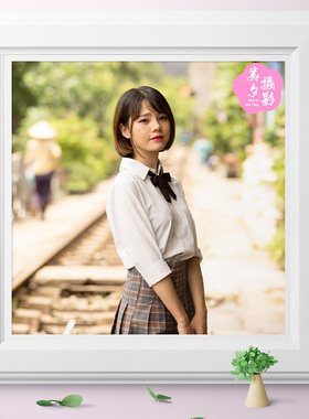 NIKON D810 拍摄铁路美女人像RAW原图PS后期修图调色练习素材