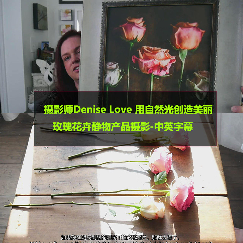 摄影师denise love用自然光创造美丽玫瑰花卉静物后期摄影教程