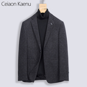 Ceiaon 爸爸休闲单西服男免烫商务 外套秋冬韩版 Kaenu条纹男士 西装