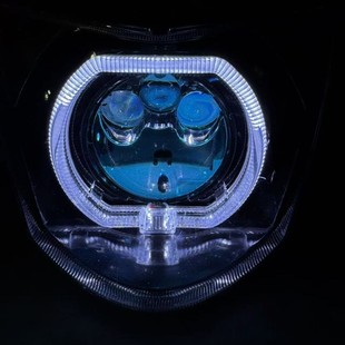 三阳鬼一龟五酷奇105瓦大功率透镜自带大灯风扇启动可调APP恶魔