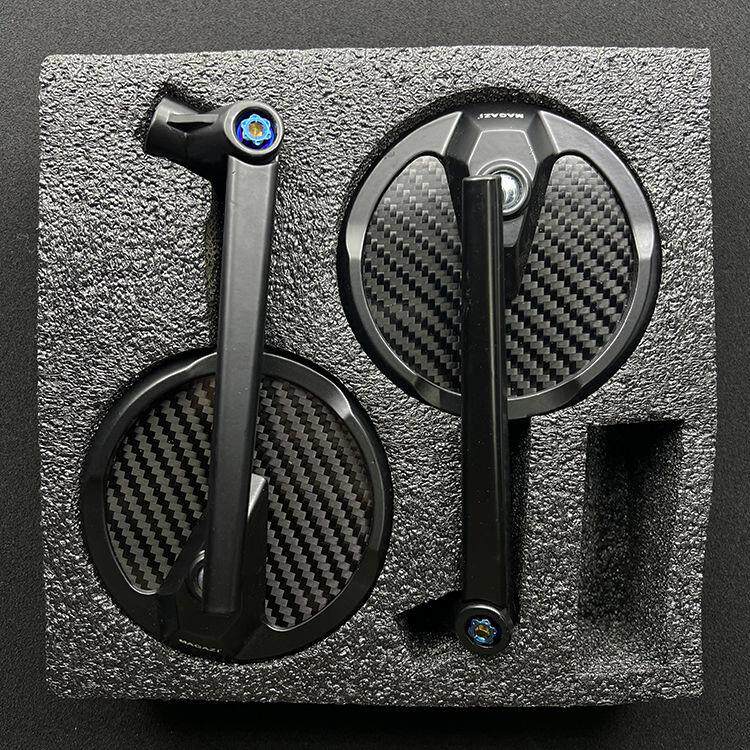 适用于九号小牛后视镜电动车碳纤维后视镜改装通用复古后视镜电摩