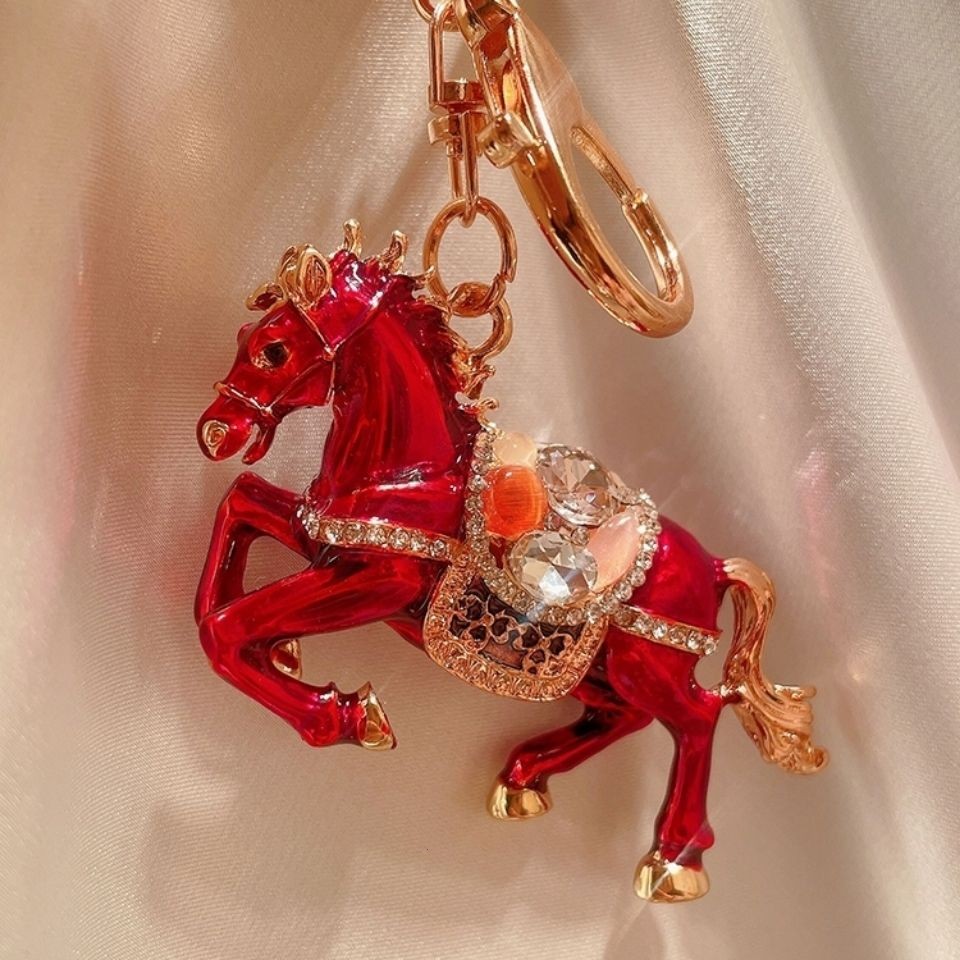 属马钥匙扣女精致挂件生