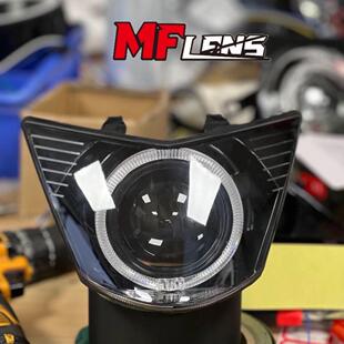 MF同款扇形透镜LED透镜适用龟车鬼一可调85w自带风扇散热秒启动
