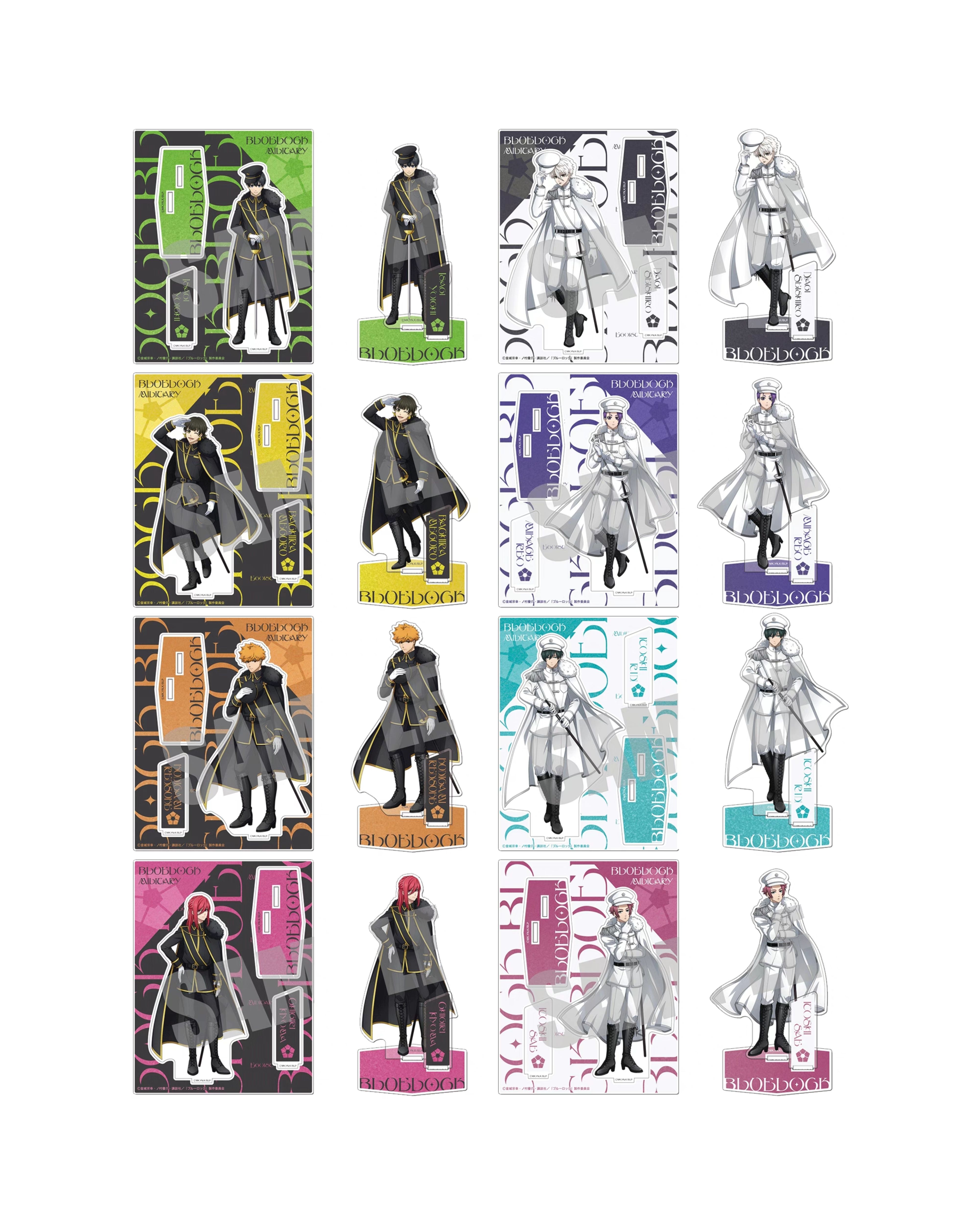 现货 CABINET 蓝色监狱 蓝锁 Blue military 军装 亚克力立牌