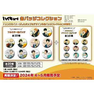 现货 POMMOP 排球少年 饮料柄 吧唧徽章 随机封闪 再版 周边