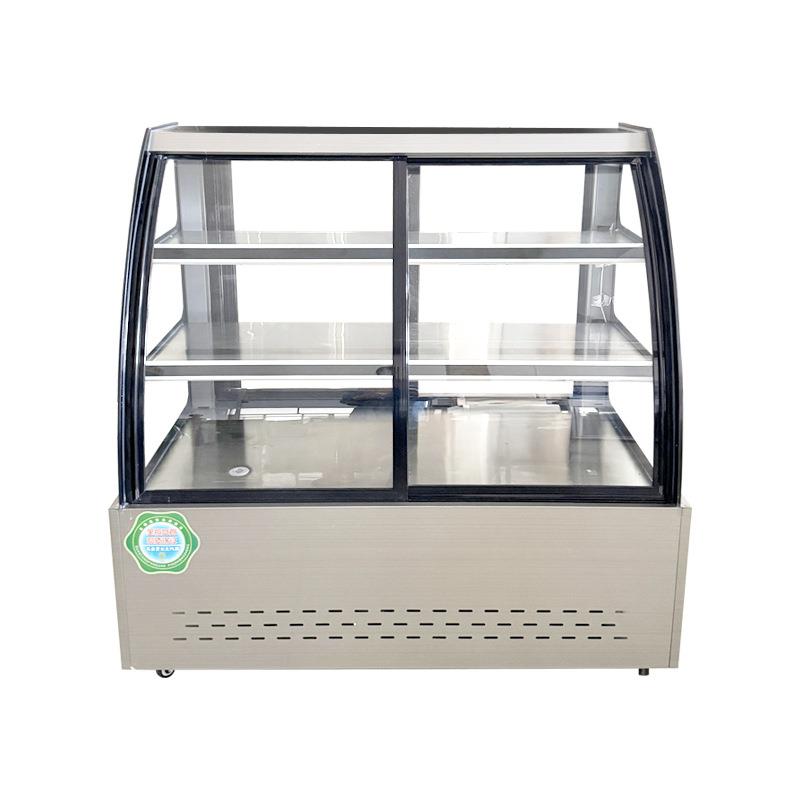 凉菜熟食展示柜商用鸭脖卤肉保鲜柜冷藏柜弧形玻璃超市冷冻柜