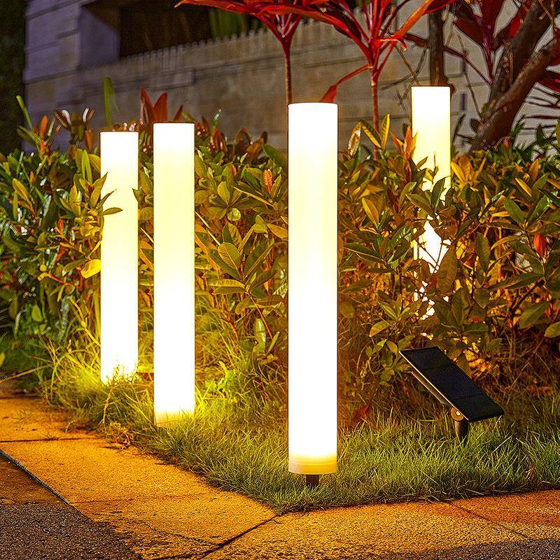 太阳能庭院灯户外草地花园装饰景观灯简约现代室外地插防水草坪灯