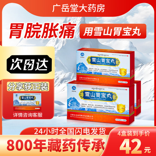 [世雅达]雪山胃宝丸0.25g*24丸/盒