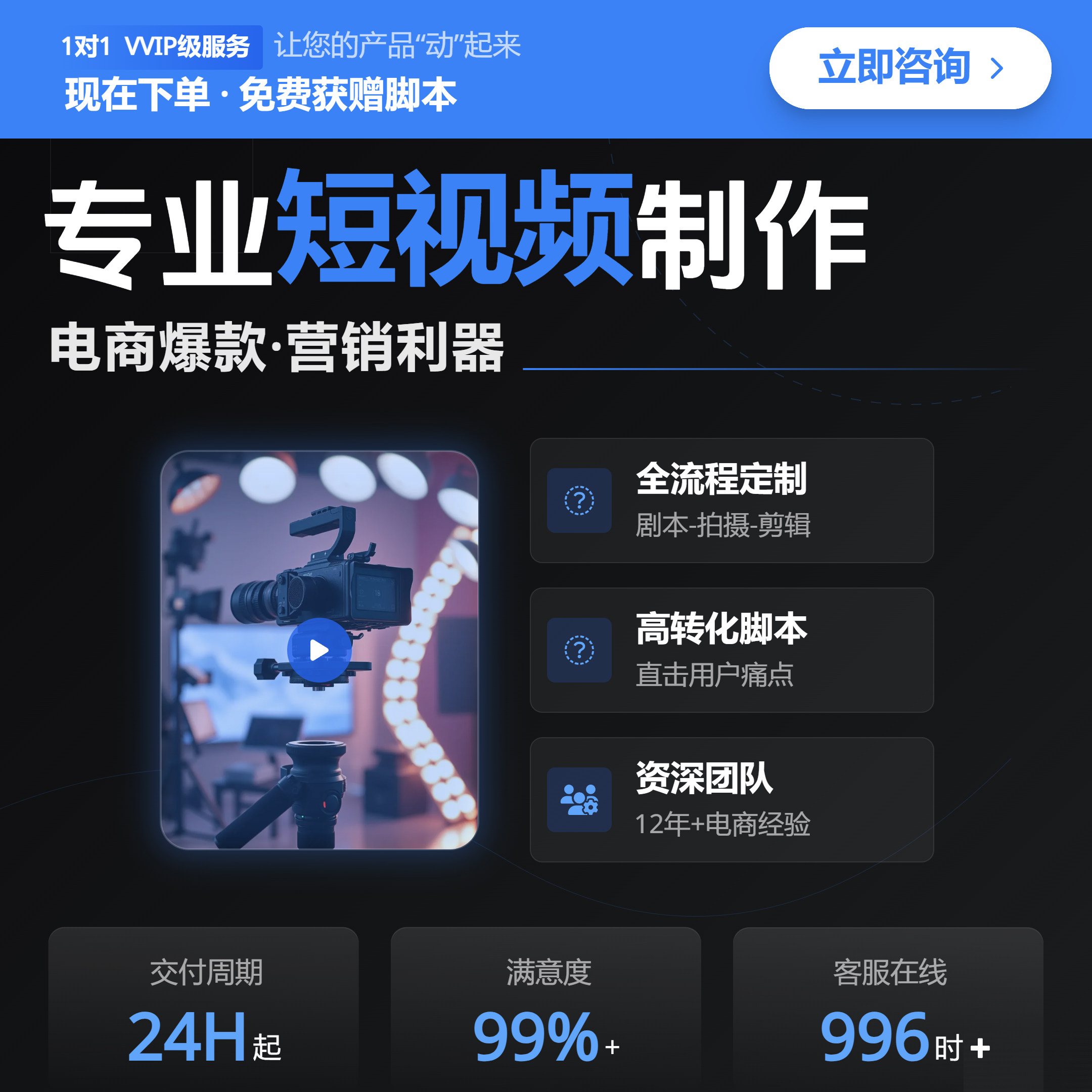 专业短视频制作电商爆款营销利器1对1VIP定制全流程高转化,商务/设计服务,短视频制作,淘宝优惠券,粉丝福利购,淘宝优惠卷