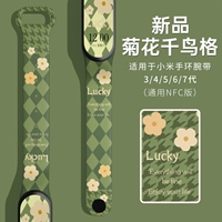 Печать-хризантема тысячи птиц