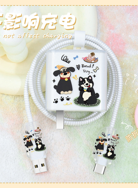 适用一加ACE6T/ACE6透明印花充电器充电线保护套100W一加ACE5ProACE5防断裂修复神器一加ACE5至尊版通用绕绳