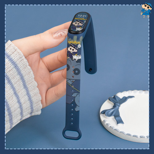 环硅胶防水表带男女生通用款