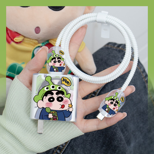 适用于一加150W充电器数据线保护套一加ACE2Pro一加ACEPro防折绕绳OPPO160W快充realmeGTNEO5/NEO3透明手机壳