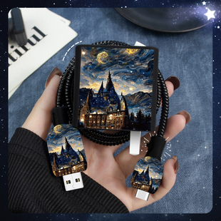 适用100W华为mate80Pro充电器数据线保护套100W华为mate80Promax防断裂修复神器华为pura80Pro通用充电线绕绳