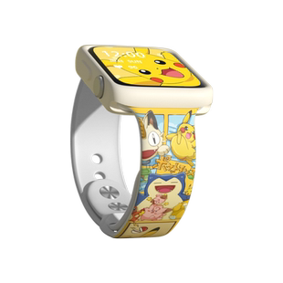 适用于苹果手表s9表带苹果iwatch8/7/6/5/4/3硅胶表带41/38/42/40/49mm创意设计创新风格印花小精灵皮神新款