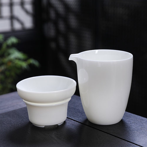 羊脂玉瓷茶杯家用办公室高档主人杯茶具功夫白瓷单杯品茗杯泡茶杯