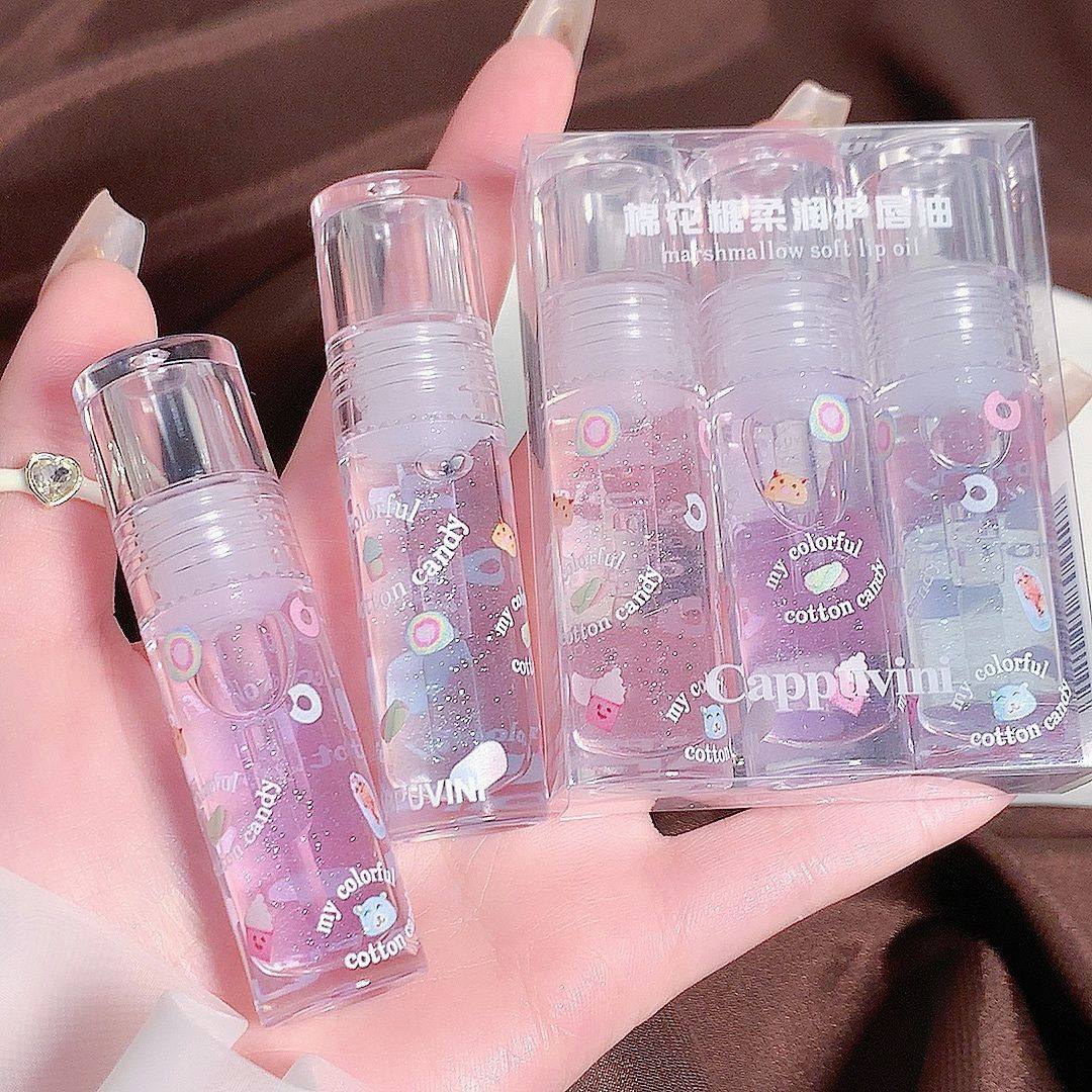 唇釉口红晶唇蜜无色透明润唇油学生款变色唇膏滋润湿润套装