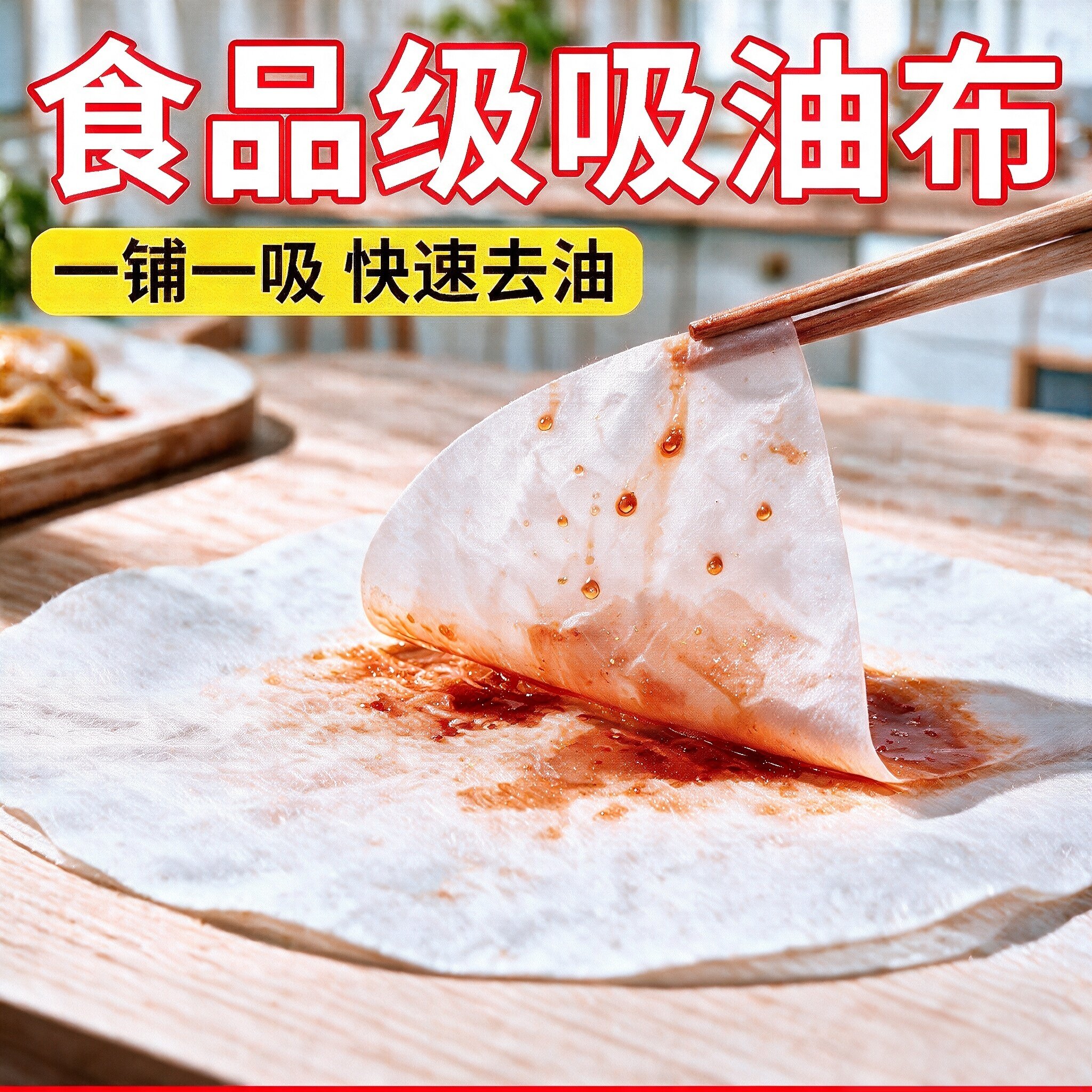 吸油纸煲汤用食物专用厨房煮炖喝汤食用滤油纸膜吸油布食品级
