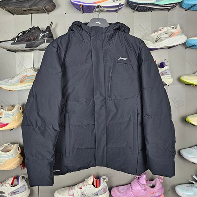 李宁防泼水男子羽绒服