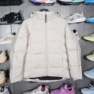 李宁女子羽绒服2025冬季石墨烯保暖防泼水鸭绒短羽绒服AYMV198