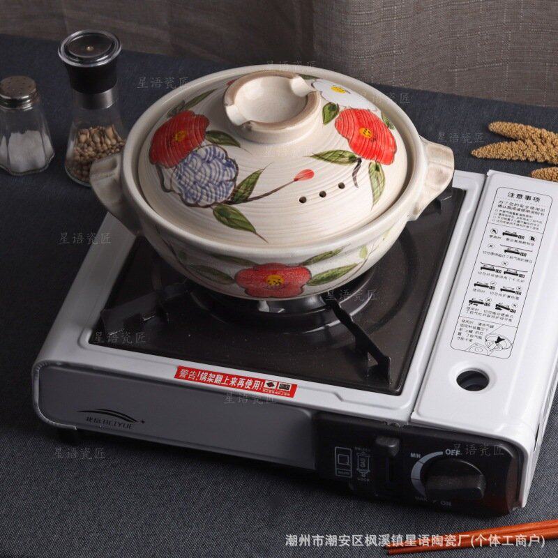 耐烧日式砂锅炖锅家用燃气陶瓷土锅煲仔饭熬粥沙锅天然材质煲汤