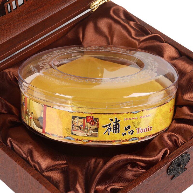 中国风复古通用红菇包装盒雕刻窗羊肚菌陈皮礼盒灵芝礼品盒空盒子
