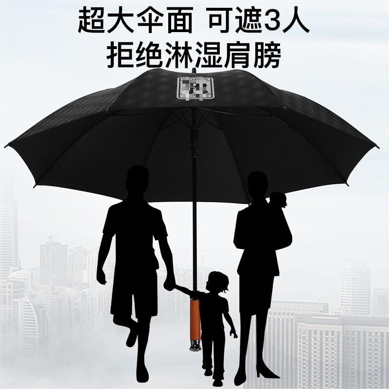 高端豪华汽车用品雨伞轻奢型直杆木柄伞高尔夫伞4s店专用商务伞