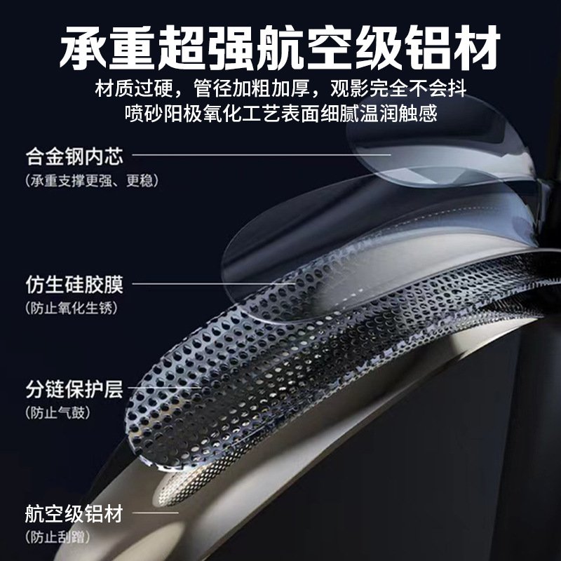 投影仪壁挂吊装支架铝合金伸缩可调节万向云台会议家用投影仪吊架