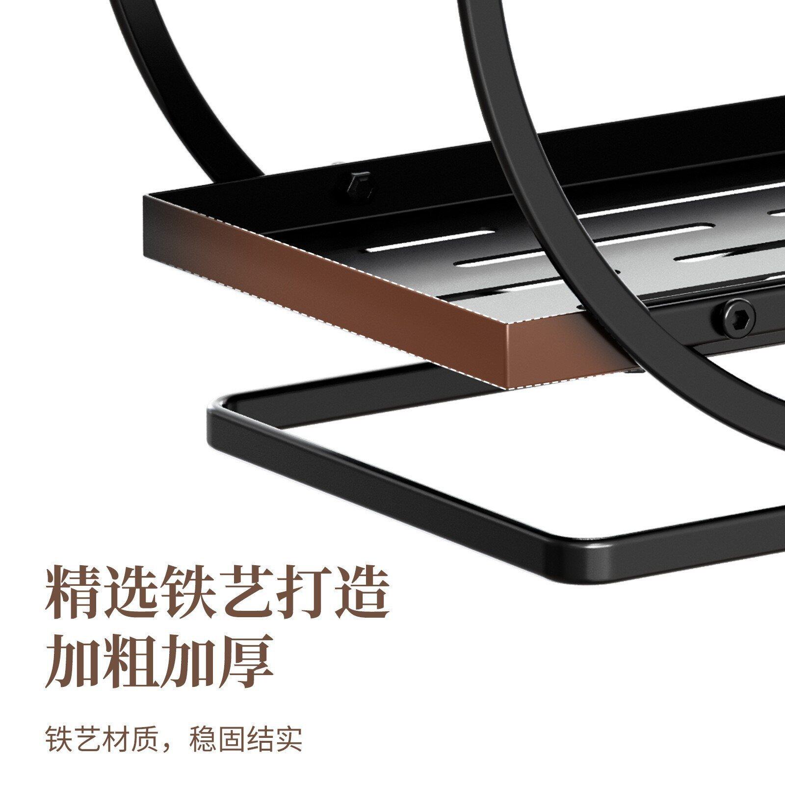 轻奢卫生间化妆品置物架梳妆台储物护肤品香水收纳盒桌面梳妆台架