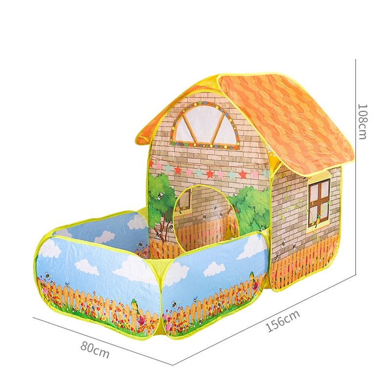 室内宝宝玩具屋海洋球池别墅花园小屋公主房儿童帐篷花园风格
