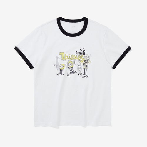 KICKGAG踢踢搞搞 小黑子系列黑白军团 夏季新款短袖足球t恤