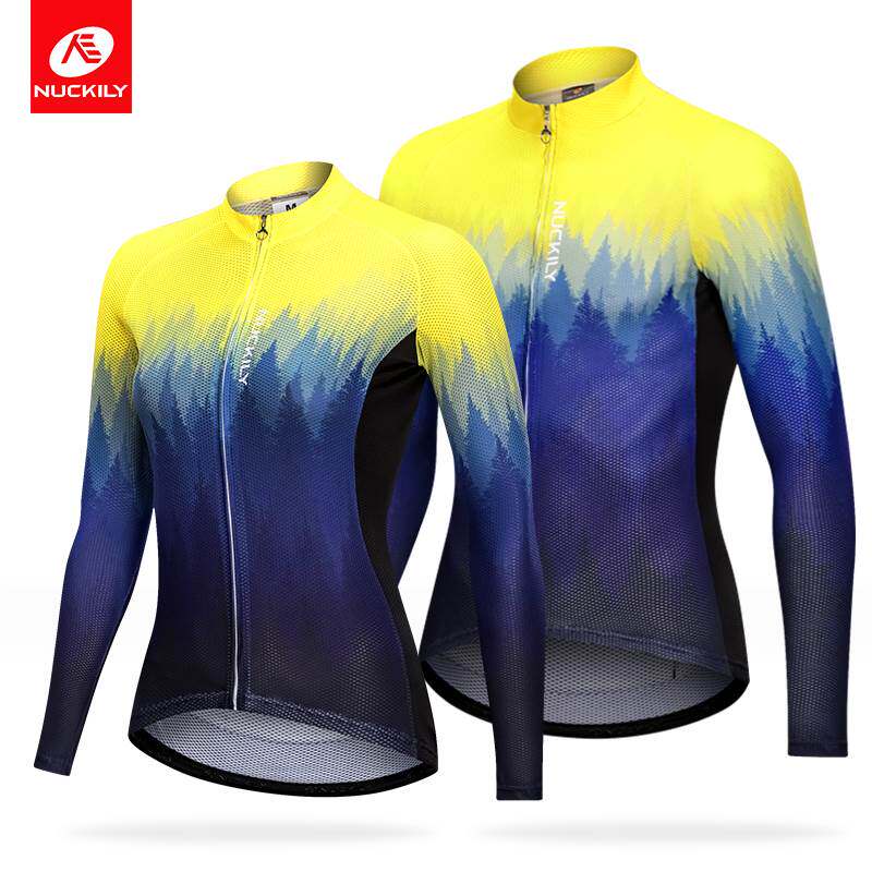 NUCKILY情侣骑行服自行车男女款公路山地夏春秋季长袖骑行裤长裤