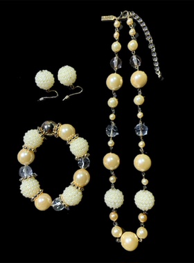 Vintage中古LULUS打标透明琉璃珠