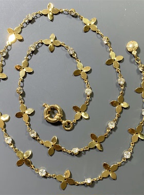 Vintage中古JCR打标铜镀真金立体