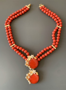 Vintage中古喜庆新娘配饰本命年