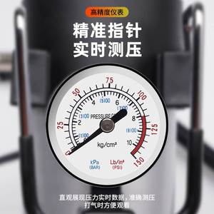 电瓶电动车打气筒便携式摩托车自行车汽车载48V60V72V通用充气泵