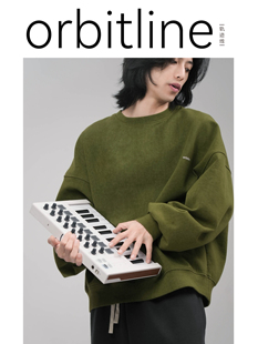 orbitline 运动卫衣 苔原绿森林绿  圆领宽松 情侣 范李猿同款